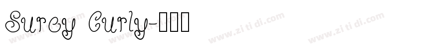 Surey Curly字体转换